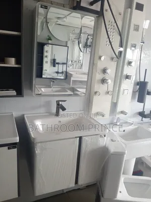 60cm White Wall Hung Cabinet With Led Mirror and Shelf