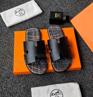 Quality Hermes Leather Slippers