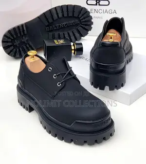 Balenciaga Leather Chunky Derby Shoe