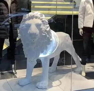 Nurdic Style Fiberglass Lion Sculpture