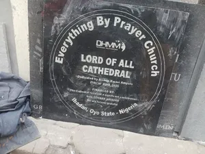 Church Dedication Plaques on Marble