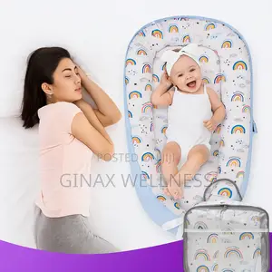 Portable Baby Nest Bed for Newborns (0-18 Months Old, 90*50cm Size)