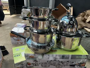 12pc Hoffner Quality Stainless Cookware Set-16,18,20,24,24cmpan Kettle