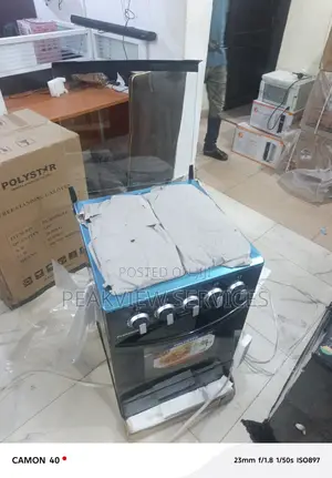 Polystar 50x50 Freestanding Gas Cooker 4 Burners