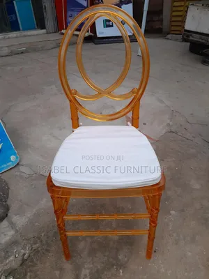 Gold Clear O Back Chairs Available Now