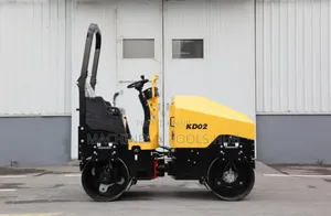 Kd02 Ride-on Double Drum Vibratory Roller 2 Tons