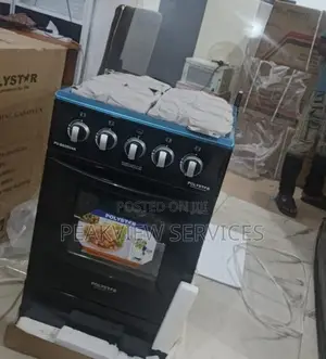 Polystar 50x50 Gas Cooker Four Ring Design