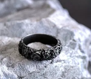 1pc Timeless and Fashionable Antique Rose Ring, Elegant Rose Design,