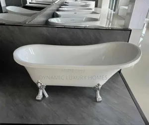 Italian Freestanding Bathtub With Silver Animal Leg