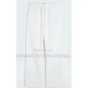 Danami Baggy Straight Cut Sweatpants/Joggers - White
