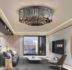 Luxury Smokey Glass Crystal Chandelier