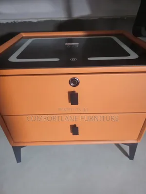 Smart Bedside Table With Charging Spot, Led Light and Music