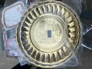 Gold Serving Tray-2 PCS-45cm and 50cm