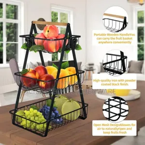 3layer Fruits🍍🍎🍓🍇 Basket 🧺