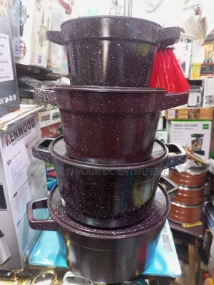 8 PCS Diecast Nonstick Cookware Set With Granite