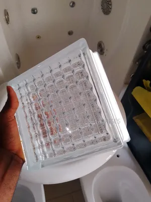 Christian White Glass Block