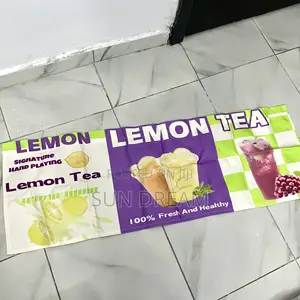 Lemon Tea Banner Juice Poster Lemon Tea Advertising Cloth