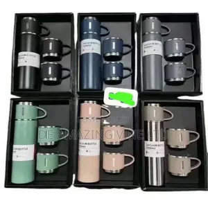 Vacuum Flask With 2 Cups