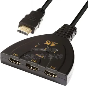 3-Port Hdmi Switcher Splitter 3d With High Speed Pigtail Cable