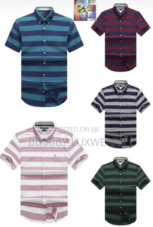 Tommy Hilfiger Short Sleeves Striped Shirt for Men