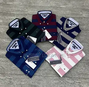 Tommy Hilfiger Longsleeves Striped Shirts for Men