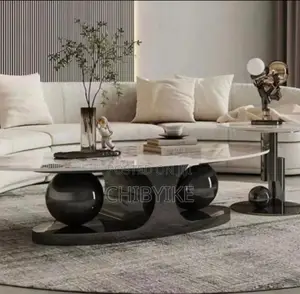 Center Table Marble Top With Side Stool