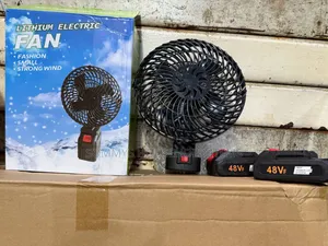 Portable Wireless Charging Fan With 2rechargeable Batteries