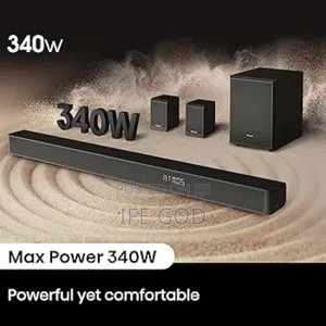 Original Hisense 340watta Wireless Powerful Sandbar Bluetooth Hdmi Usb