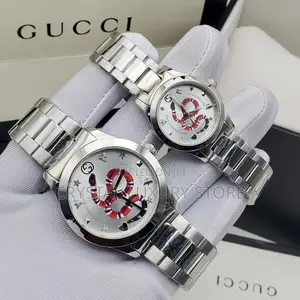 Gucci Quality Luxury Couples Set Chain Strap Wristwatch