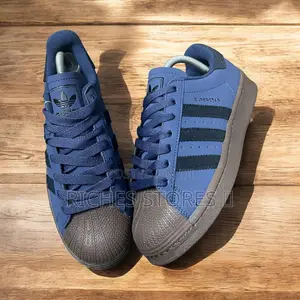 Adidas Superstar Navy Blue Gum Sole