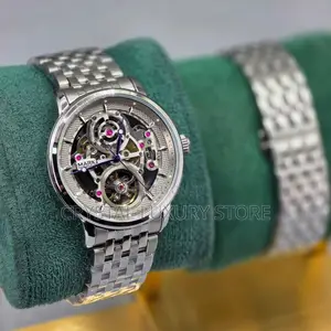 Mark Fairwhale Quality Luxury Men Chronograph Chain Strap Wristwatch