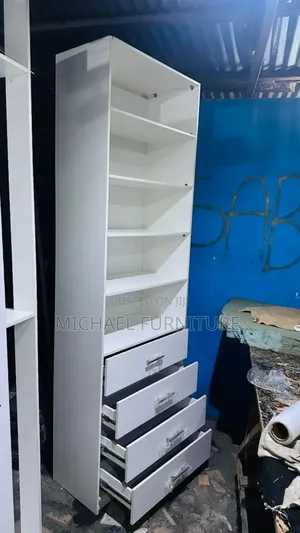 Open ,Portable and Pure White 3 by 8ft Wardrobe
