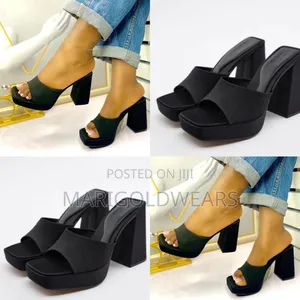 Classy Black Platform Heels – Bold Elegant 