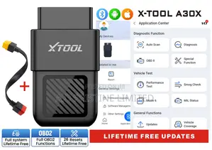 Xtool A30x Car Scanner With Obd Extension Cable Lifetime Free Update