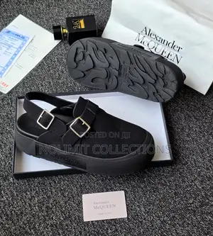 Alexander McQueen Suede Leather Clogs
