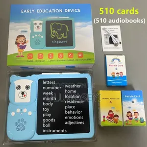 Talking Flash Cards With LCD Writing Tablet for Kids - Rechargeable