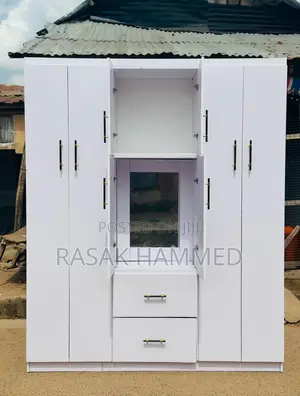 6ft by 7ft Wardrobe White