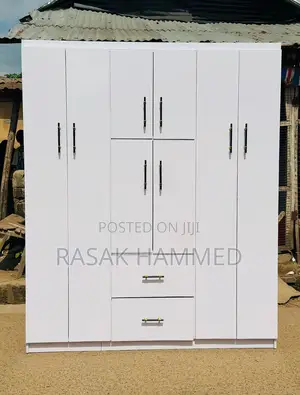 6ft by 7ft Wardrobe White