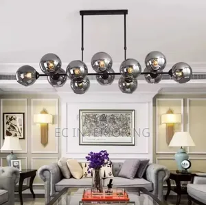 Luxury Chandelier 12 Smoky Glass