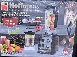 Hoffmans 2.2l 2in1 Commercial Blender 100% Pure Copper Motor-4800w