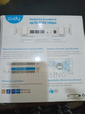 Cudy Ac1200 Gigabit Dual Band Mesh Wi_fi Router