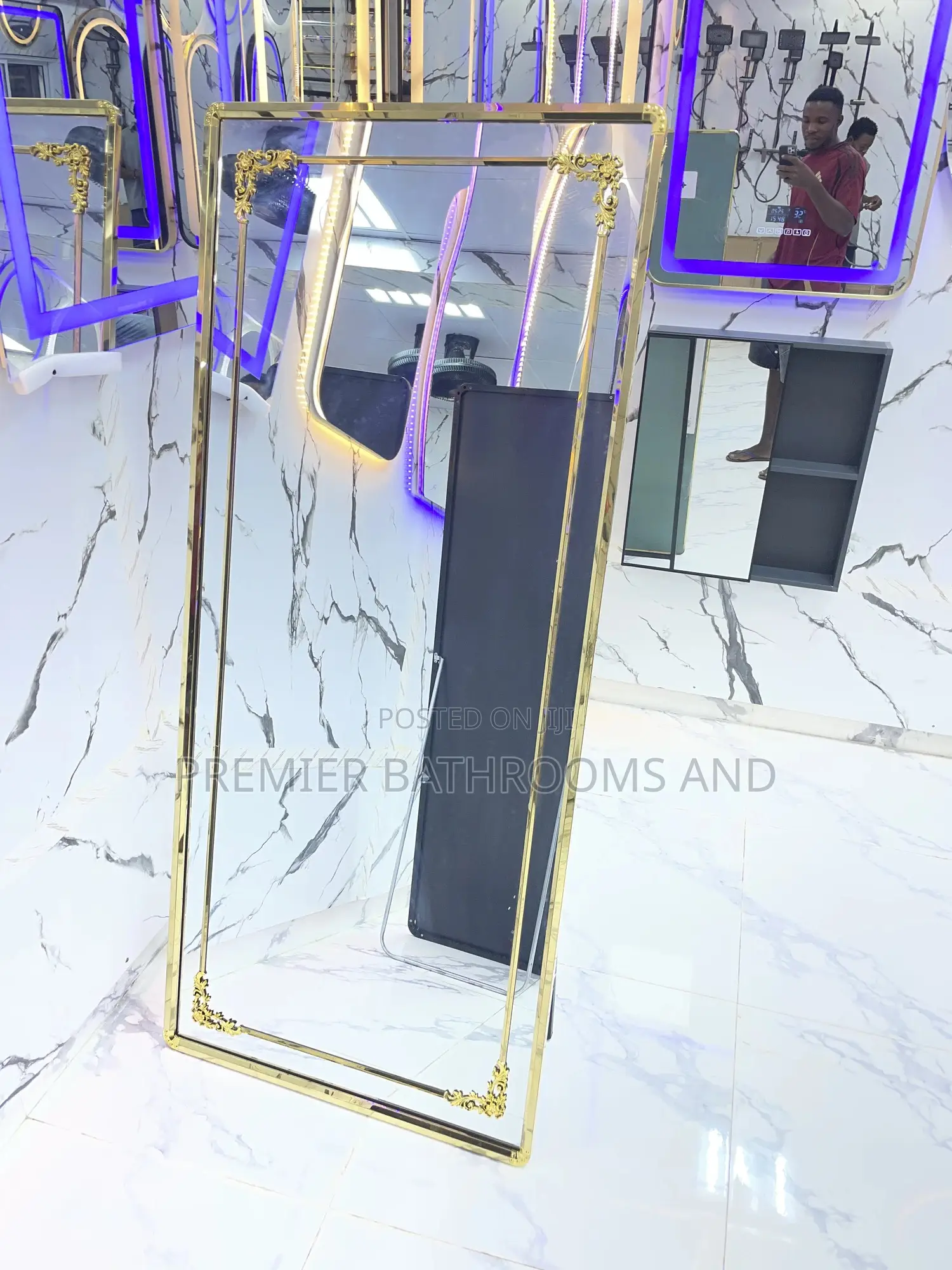 Standing Stainless Mirror