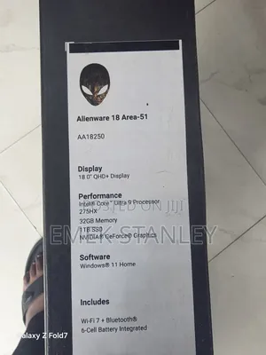 New Laptop Alienware Area-51m 32GB Intel Core Ultra 9 SSD 1T