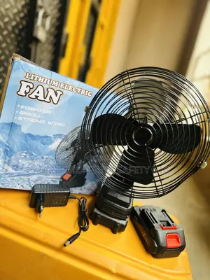 Chargeable Portable Industrial Fan (Comes With Two Batteries)
