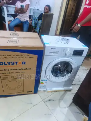 White 7kg Front Load Machine Polystar Pv-Twf7-1w