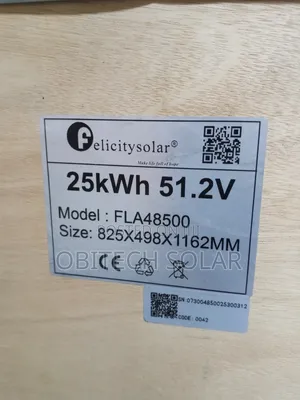 25kwh 51.2v Felicity Lithium Battery