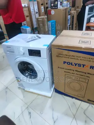 7kg White Front Opening Washer Polystar