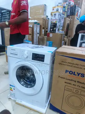 7kg White Front Loader Appliance Polystar