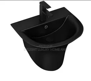 Wall Huge Wishing Hand Basin Black Color