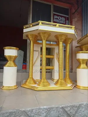 Pulpit And Flower Vases